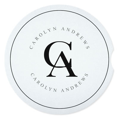 Set of 2 Ceramic Car Coasters