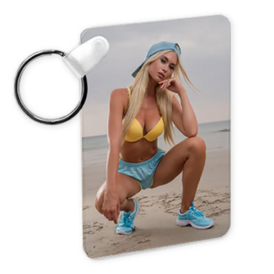 2 Sided Aluminum Keychain
